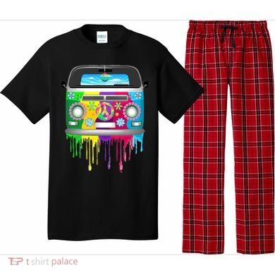 Hippie Van Dripping Rainbow Pajama Set