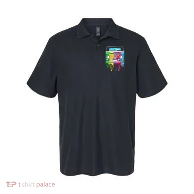 Hippie Van Dripping Rainbow Polo