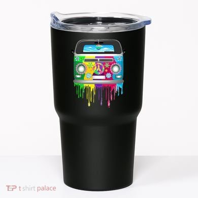 Hippie Van Dripping Rainbow Tumbler