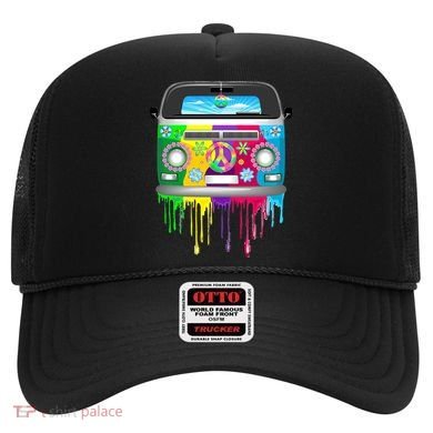 Hippie Van Dripping Rainbow Hat