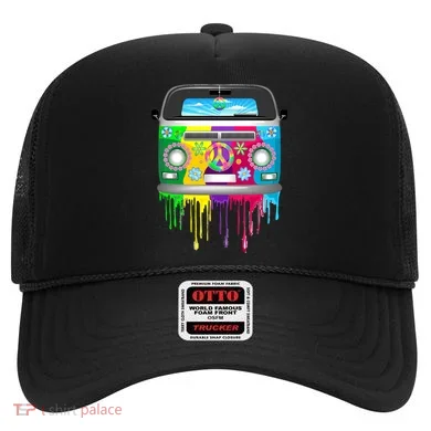 Hippie Van Dripping Rainbow Hat