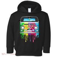 Hippie Van Dripping Rainbow Toddler Hoodie thumb 0
