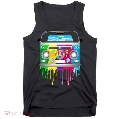 Hippie Van Dripping Rainbow Tank Top