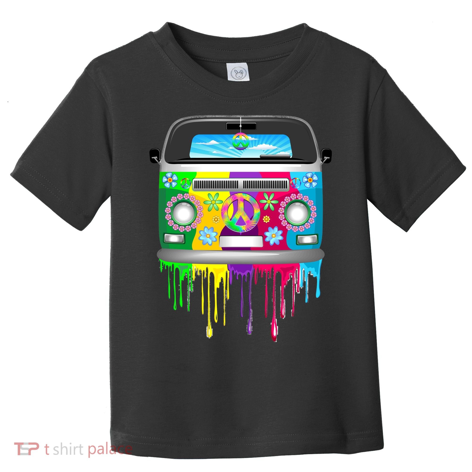 Hippie Van Dripping Rainbow Toddler T-Shirt