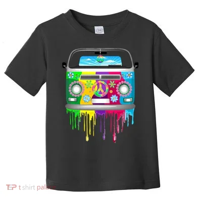 Hippie Van Dripping Rainbow Toddler T-Shirt
