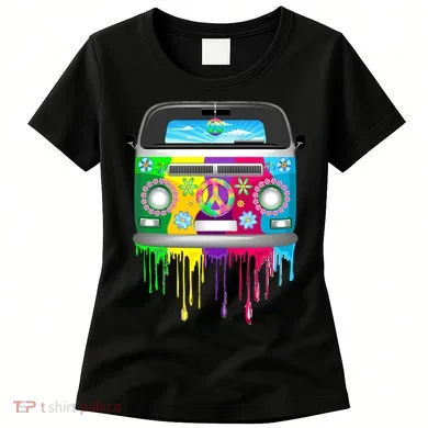 Hippie Van Dripping Rainbow Women's T-Shirt