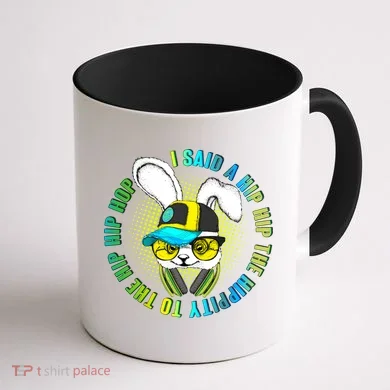 Hippity Hip Hop Bunny Coffee Mug back