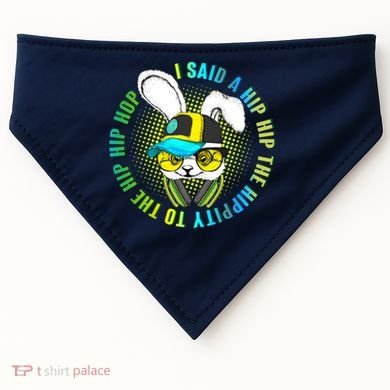 Hippity Hip Hop Bunny USA-Made Doggie Bandana