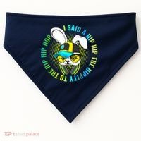 Hippity Hip Hop Bunny USA-Made Doggie Bandana thumb 0