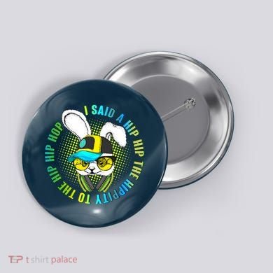 Hippity Hip Hop Bunny Button