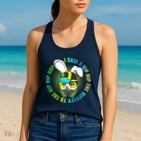 Hippity Hip Hop Bunny Women's Tank Top thumb 2