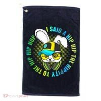 Hippity Hip Hop Bunny Golf Towel thumb 0