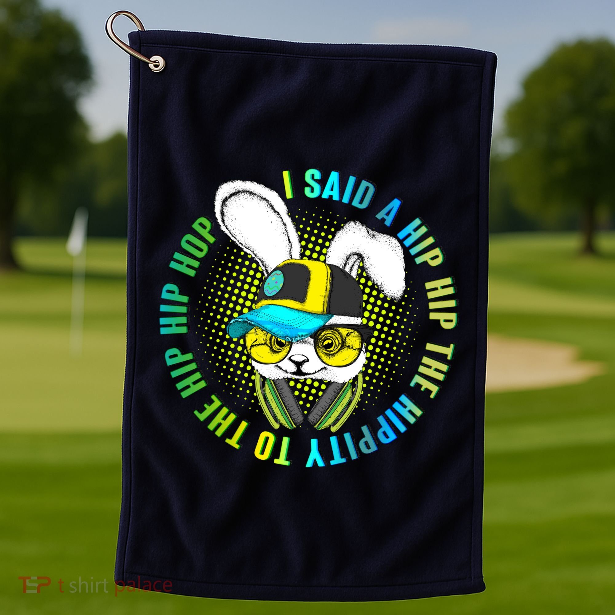 Hippity Hip Hop Bunny Golf Towel