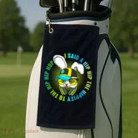 Hippity Hip Hop Bunny Golf Towel thumb 2