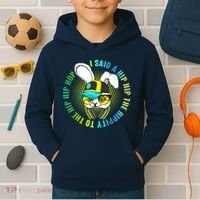 Hippity Hip Hop Bunny Kids Hoodie thumb 2