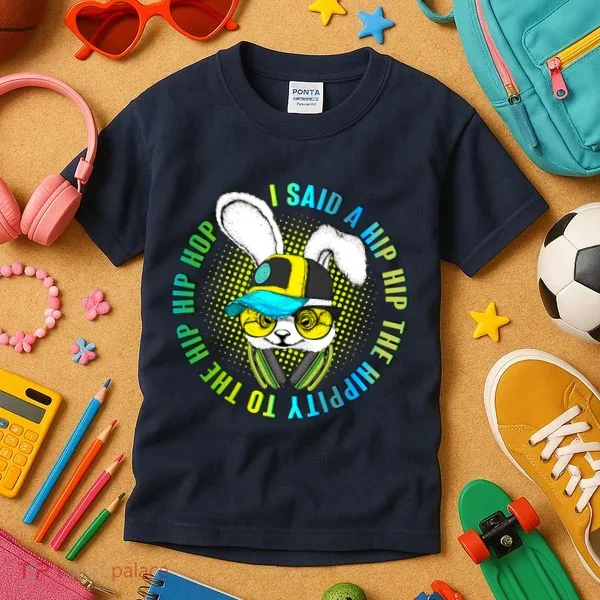 Hippity Hip Hop Bunny Kids T-Shirt
