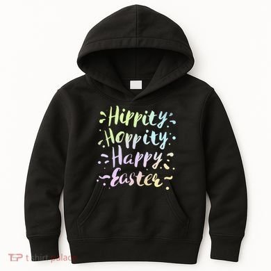 Hippity Hoppity Happy Easter Kids Hoodie