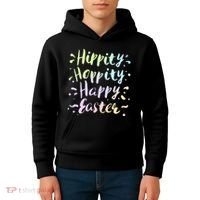 Hippity Hoppity Happy Easter Kids Hoodie thumb 4