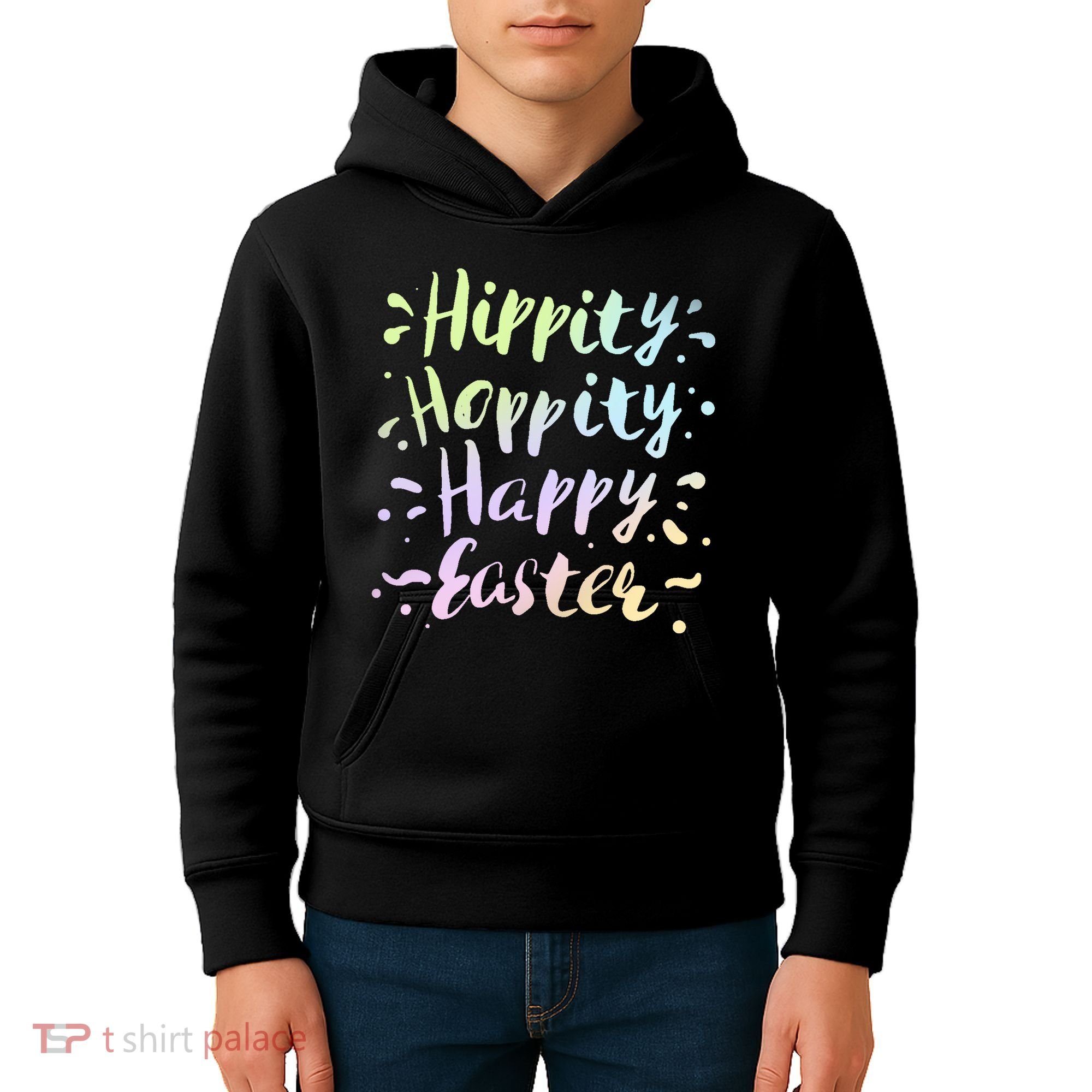 Hippity Hoppity Happy Easter Kids Hoodie