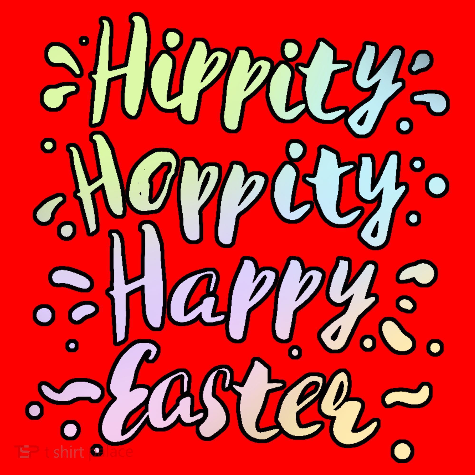 Hippity Hoppity Happy Easter Santa Hat
