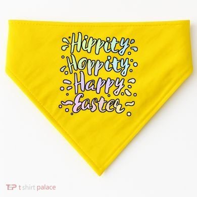 Hippity Hoppity Happy Easter USA-Made Doggie Bandana