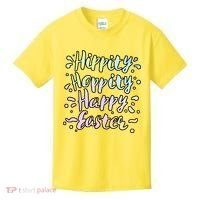 Hippity Hoppity Happy Easter Kids T-Shirt thumb 0
