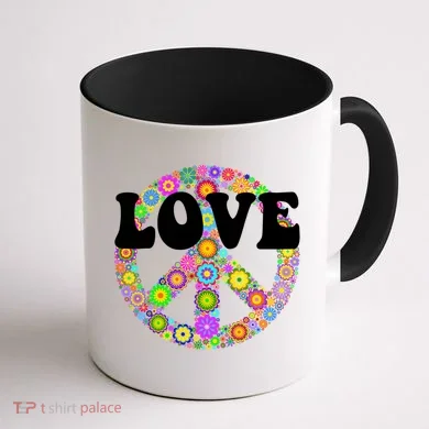 Hippy Love Coffee Mug back