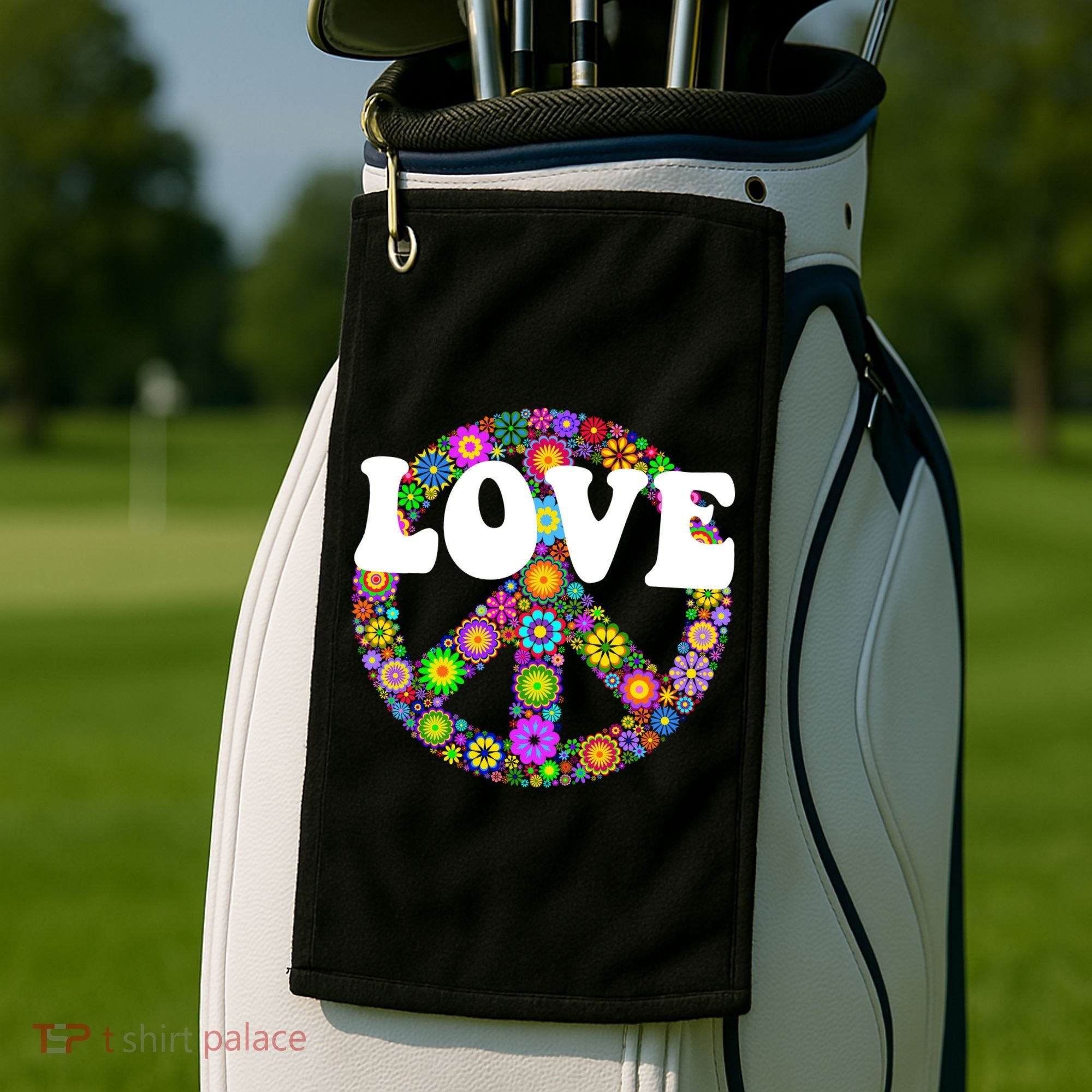 Hippy Love Golf Towel