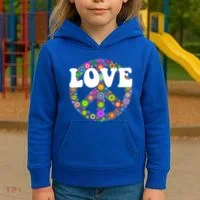 Hippy Love Kids Hoodie thumb 3