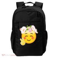 Hippy Smiley Face Peace Sign Backpack thumb 0