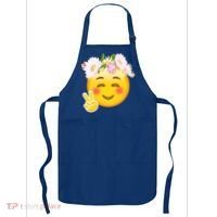 Hippy Smiley Face Peace Sign Apron thumb 0