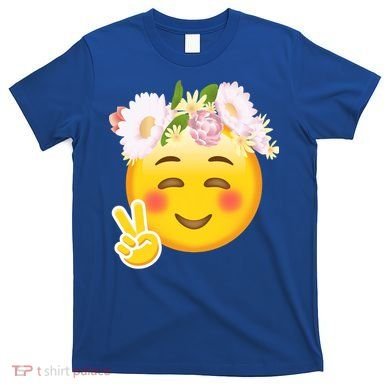 Hippy Smiley Face Peace Sign T-Shirt