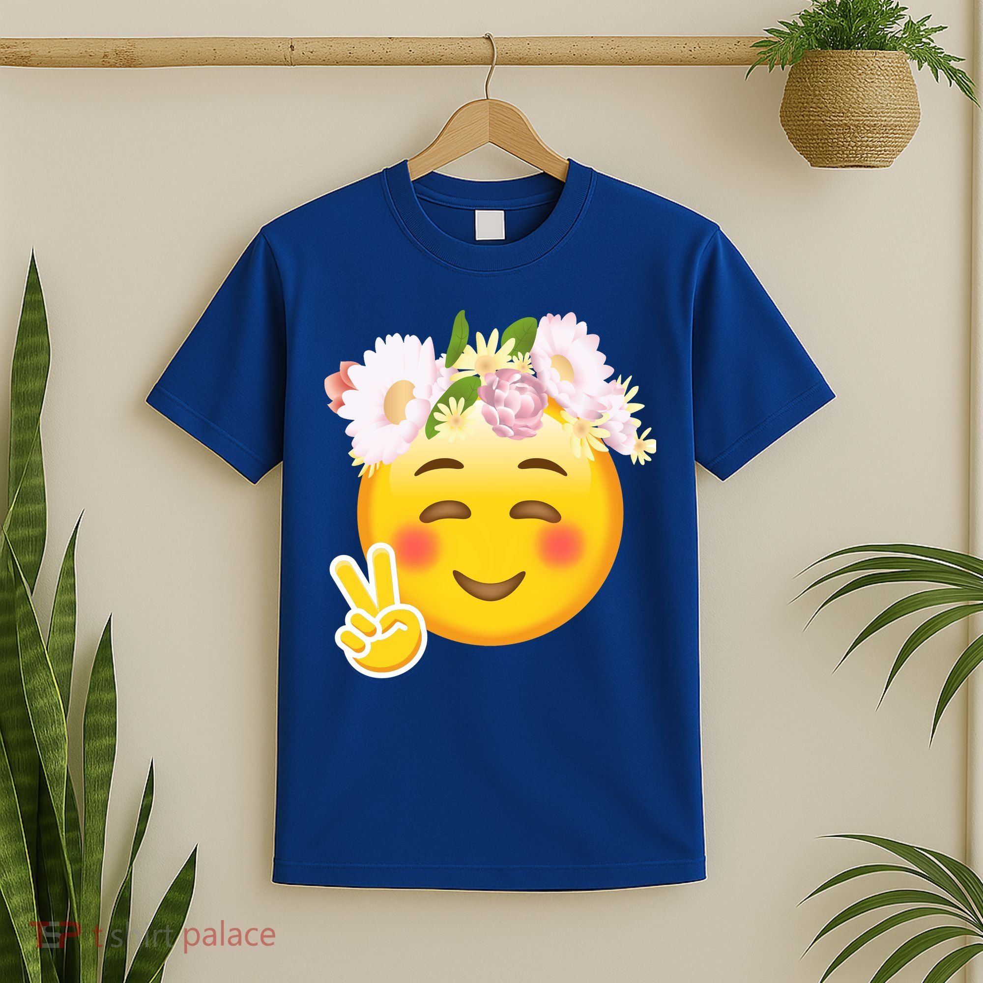 Hippy Smiley Face Peace Sign T-Shirt