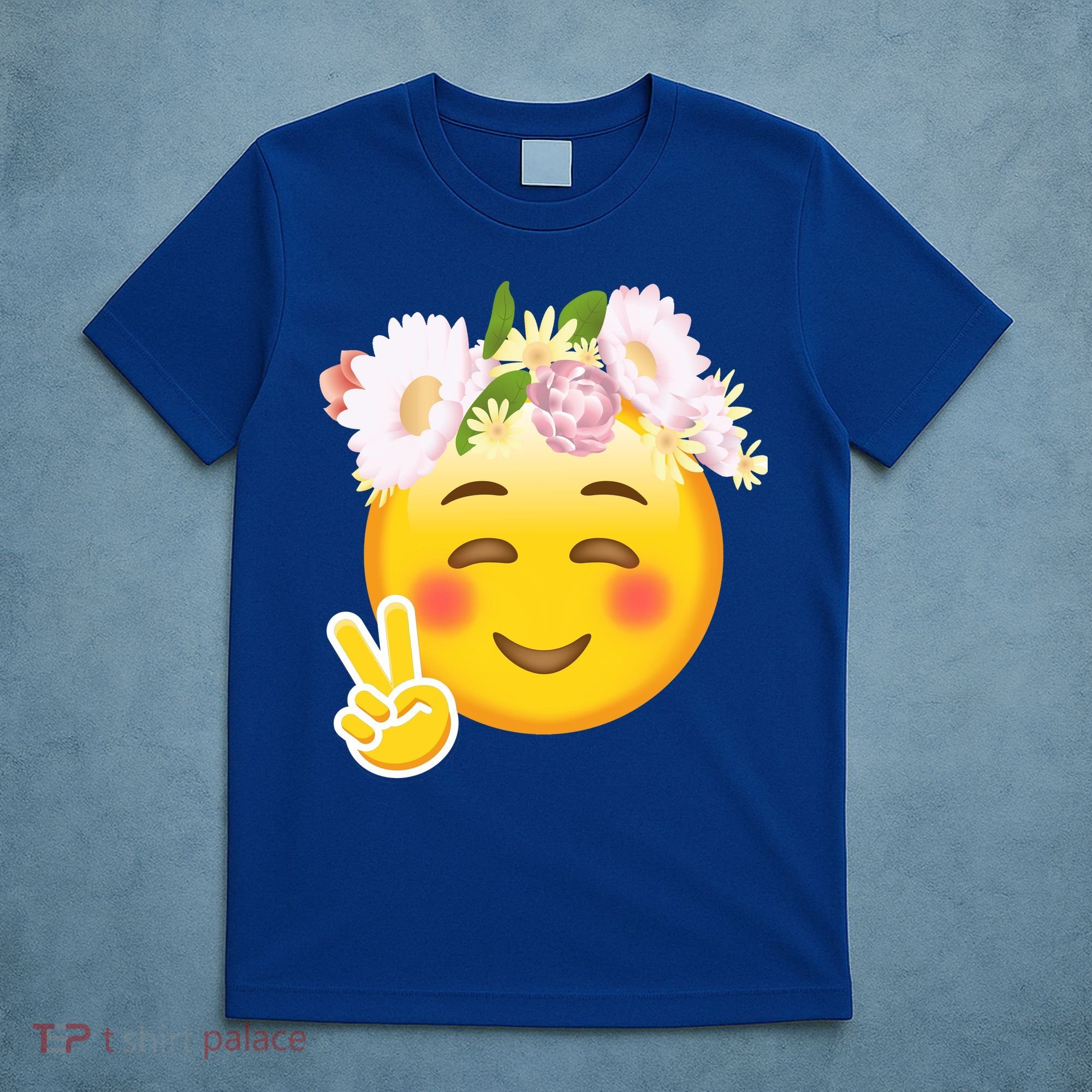 Hippy Smiley Face Peace Sign T-Shirt