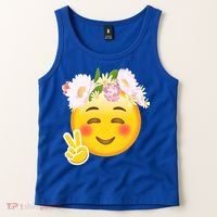 Hippy Smiley Face Peace Sign Tank Top thumb 2