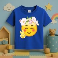 Hippy Smiley Face Peace Sign Toddler T-Shirt thumb 3