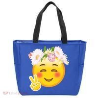 Hippy Smiley Face Peace Sign Bag thumb 0