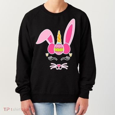 Hipster Bunnycorn Easter Bunny Unicorn Women's Sweatshirt