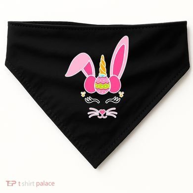Hipster Bunnycorn Easter Bunny Unicorn USA-Made Doggie Bandana