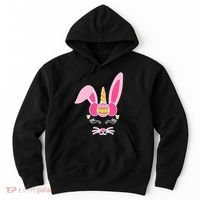 Hipster Bunnycorn Easter Bunny Unicorn Hoodie thumb 0
