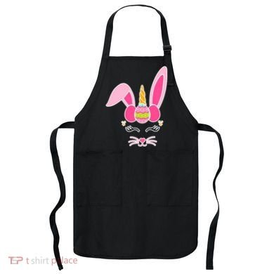 Hipster Bunnycorn Easter Bunny Unicorn Apron