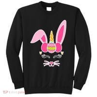 Hipster Bunnycorn Easter Bunny Unicorn Sweatshirt thumb 0