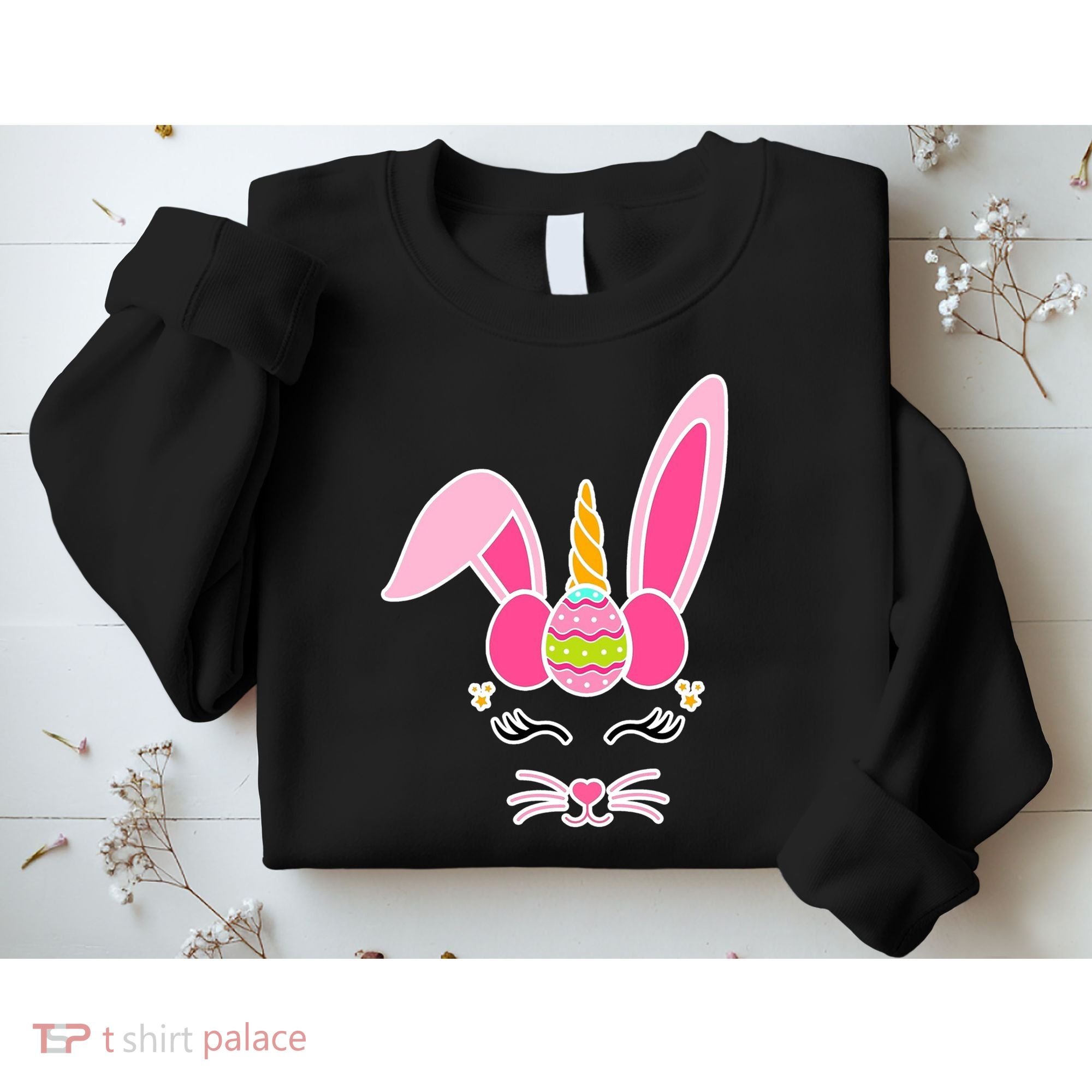 Hipster Bunnycorn Easter Bunny Unicorn Sweatshirt