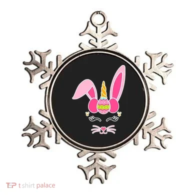 Hipster Bunnycorn Easter Bunny Unicorn Ornament