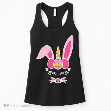 Hipster Bunnycorn Easter Bunny Unicorn Women's Tank Top
