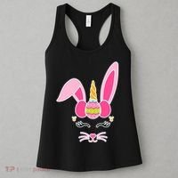 Hipster Bunnycorn Easter Bunny Unicorn Women's Tank Top thumb 3