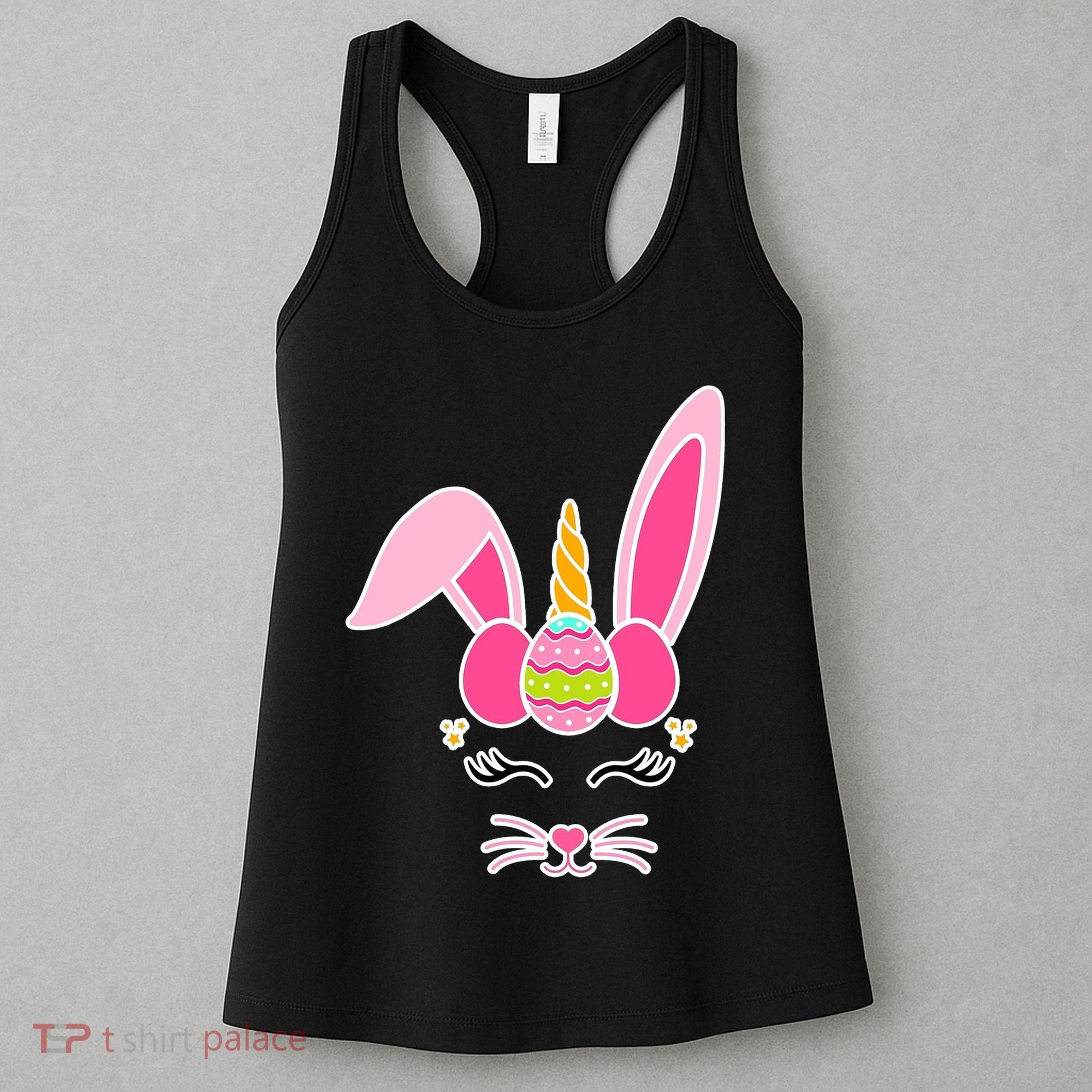 Hipster Bunnycorn Easter Bunny Unicorn Women's Tank Top