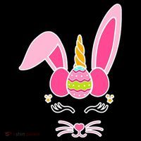 Hipster Bunnycorn Easter Bunny Unicorn Baby Bodysuit thumb 2