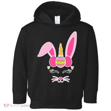 Hipster Bunnycorn Easter Bunny Unicorn Toddler Hoodie