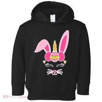 Hipster Bunnycorn Easter Bunny Unicorn Toddler Hoodie thumb 0